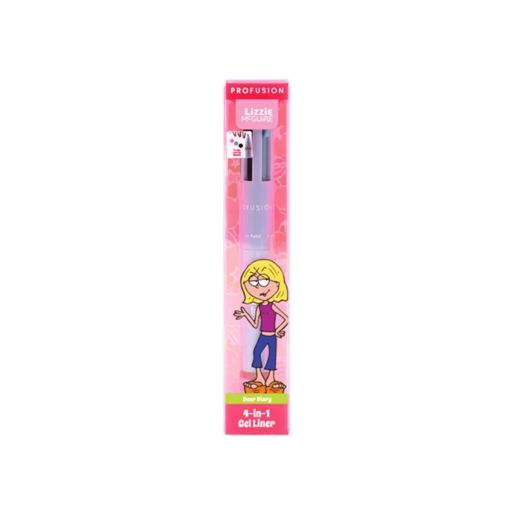 Profusion Lizzie McGuire Y2K NEW Dear Diary 4-in-1 Gel Eyeliner Pen Multi-Color
